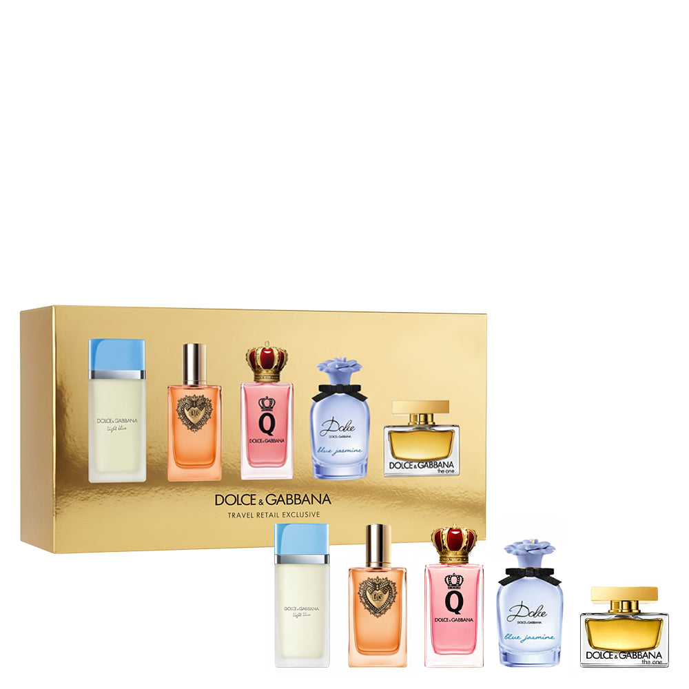 Set de Perfumes Miniatura Dolce & Gabbana para Mujer (5 Piezas)