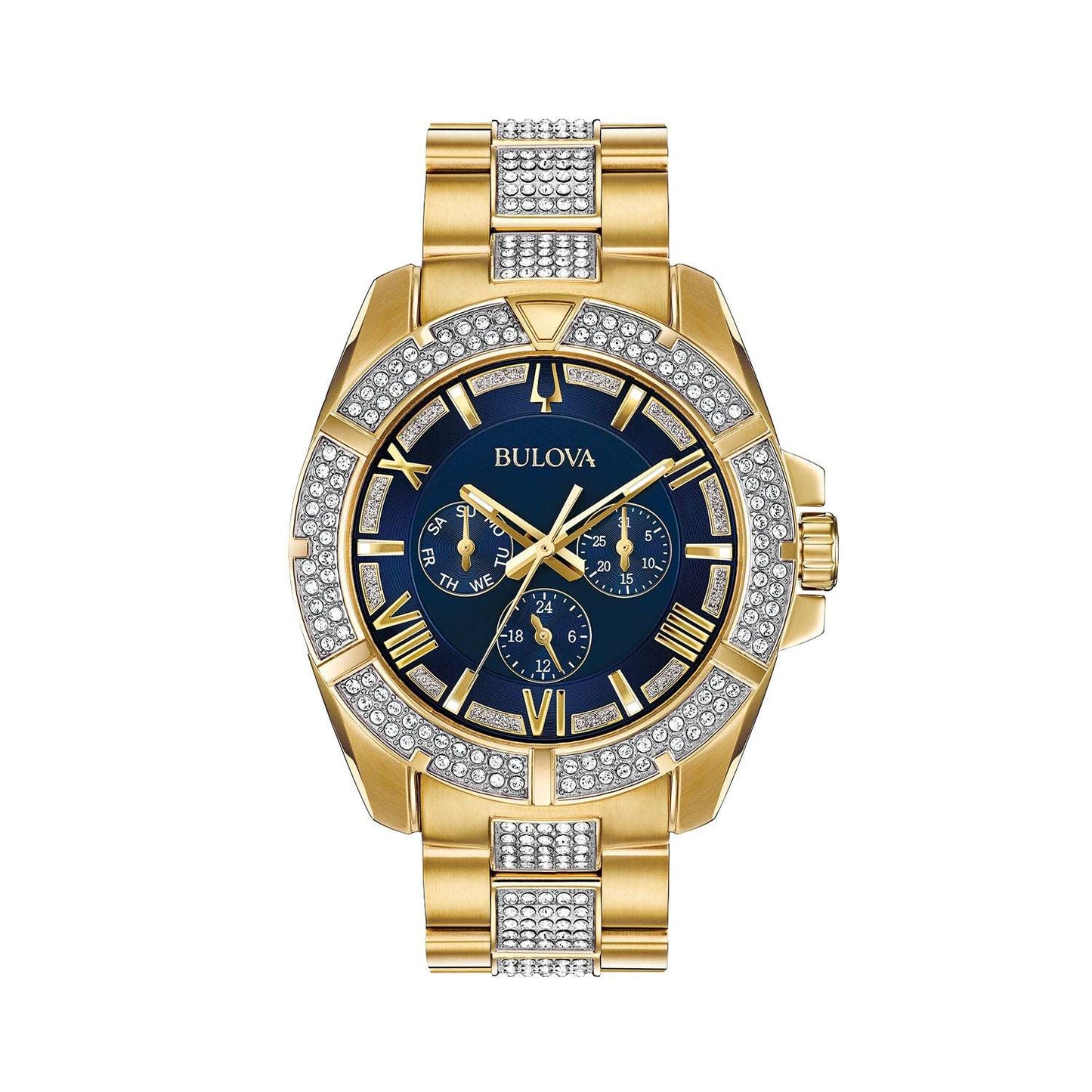 Reloj-Bulova-Octava-Crystal-Caratula-Azul-de-Cuarzo-para-Hombre-98C128-Frente