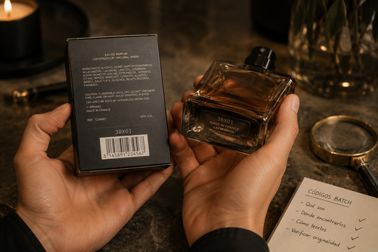 Códigos batch en perfumes: cómo leerlos bien