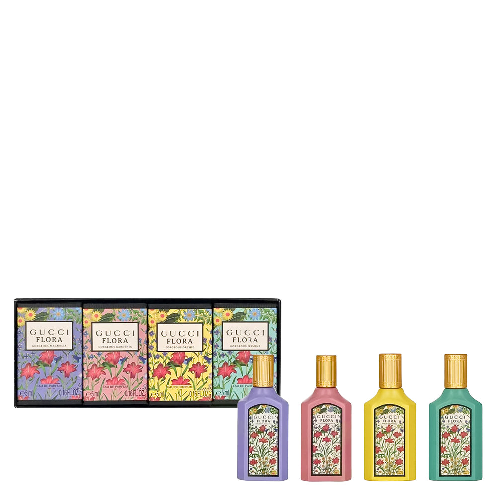 Set de Perfumes Miniatura Flora para Mujer (4 Piezas)