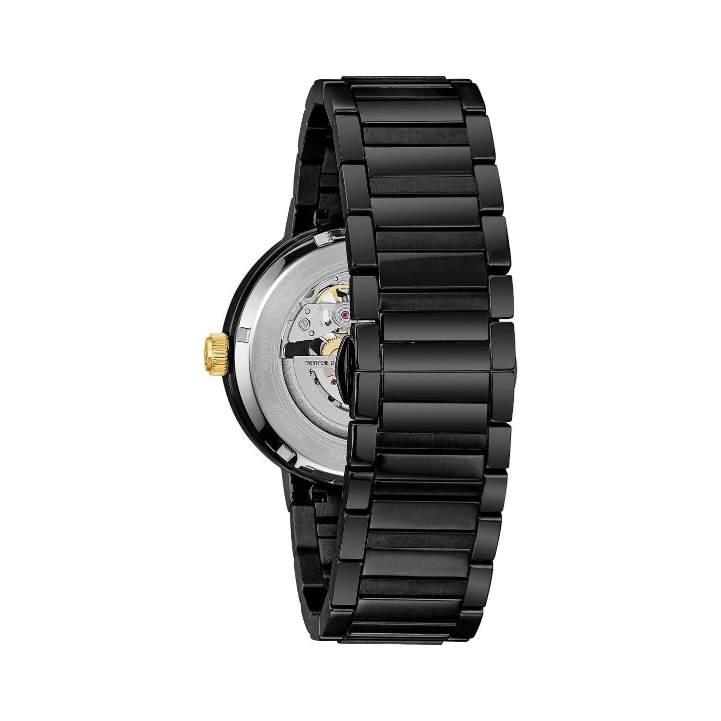 Reloj Futuro Modern Carátula Negra Abierta Automático para Hombre