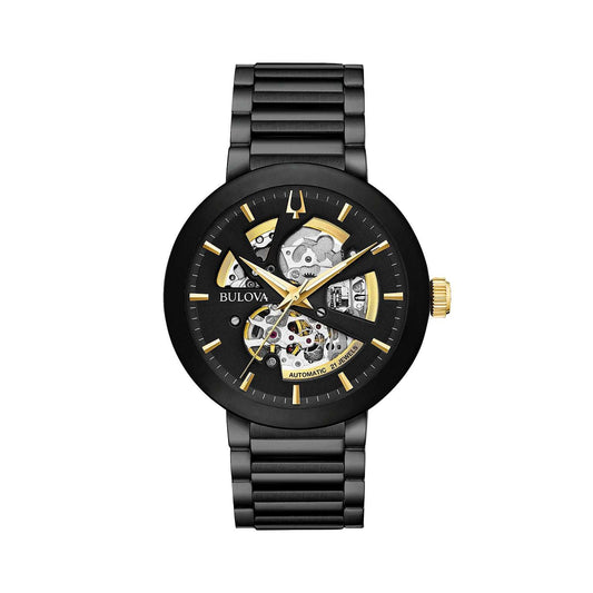 Reloj Futuro Modern Carátula Negra Abierta Automático para Hombre