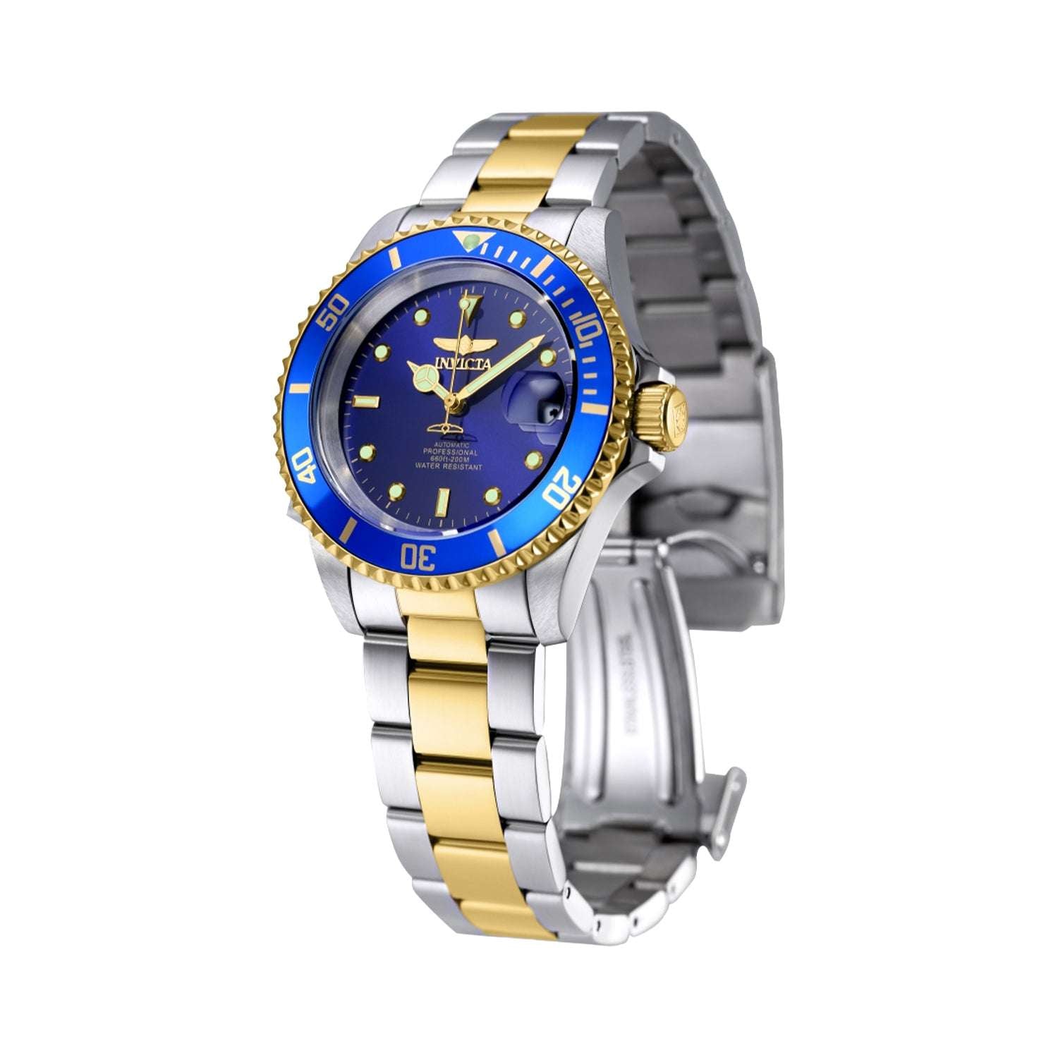 Reloj-Invicta-Mako-Pro-Diver-Bicolor-Caratula-Azul-Automatico-para-Hombre-8928OB-Medio-Lado